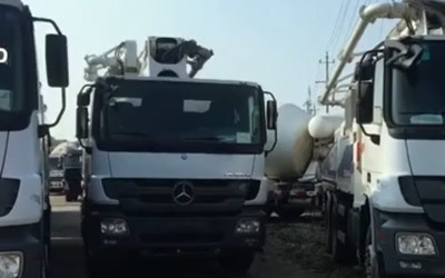 How to export used concrete pump truck