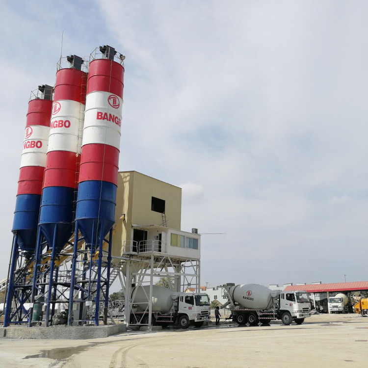 Bangbo Professional small concrete batch plant for sale company for blending concrete ingredients-2