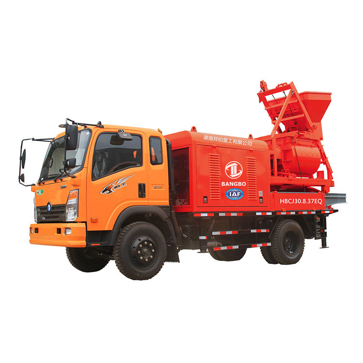 Bangbo mixer pump truck supplier for railway project-2