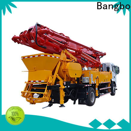 Bangbo High performance concrete pump with mixer manufacturer for construction project