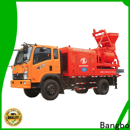 Bangbo mixer pump truck supplier for railway project