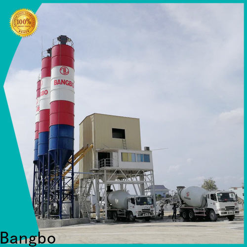Bangbo Professional small concrete batch plant for sale company for blending concrete ingredients