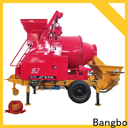 Professional mobile concrete mixer with pump manufacturer for construction industry