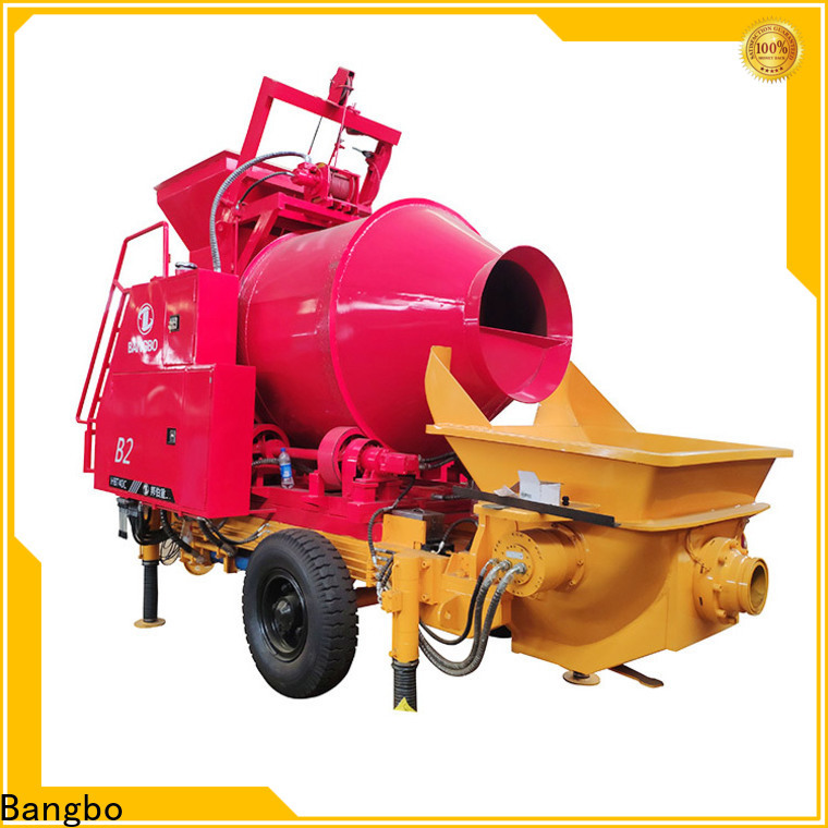 Great mobile concrete mixer with pump manufacturer for engineering construction