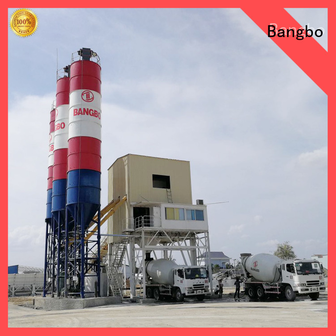 Durable concrete mixing plant company for engineering construction