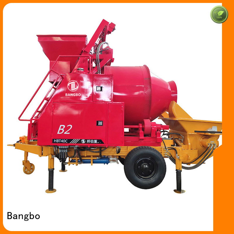 Professional concrete mixer machine with pump factory for engineering construction
