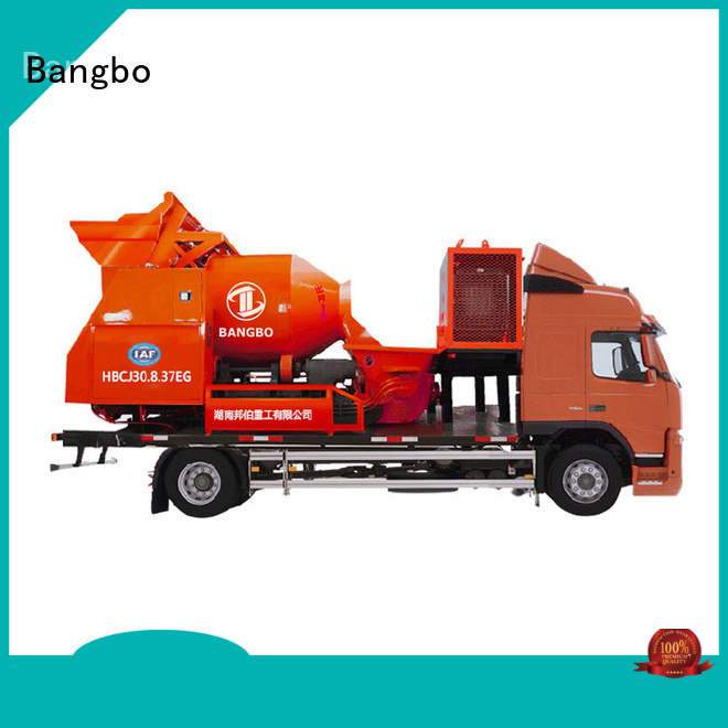 Bangbo Great mixer pump truck manufacturer for railway project