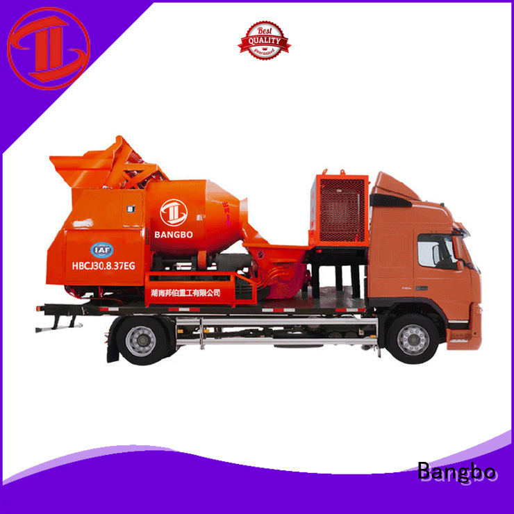 Bangbo cement mixer truck factory for railway project