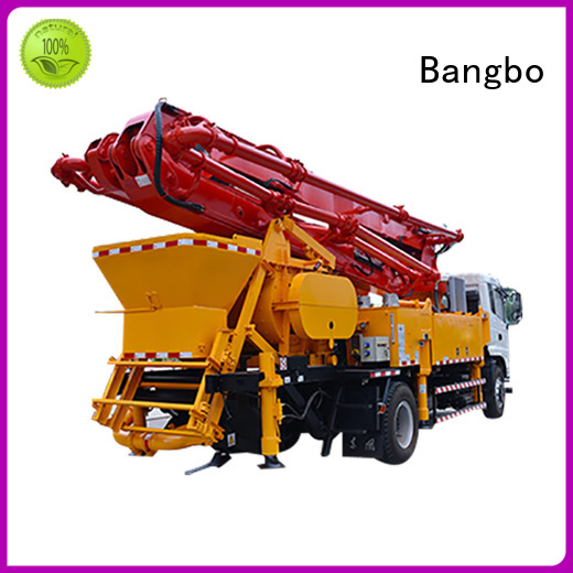 Bangbo concrete pump with mixer supplier for engineering construction