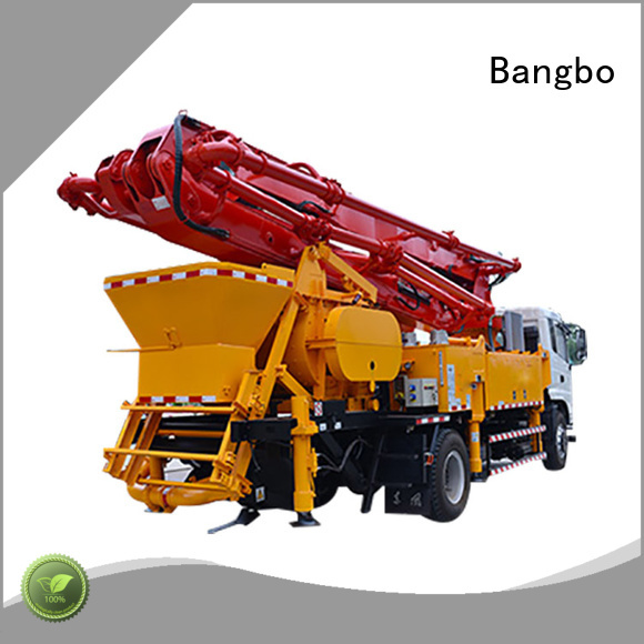 Bangbo Professional concrete pump with mixer company for construction project