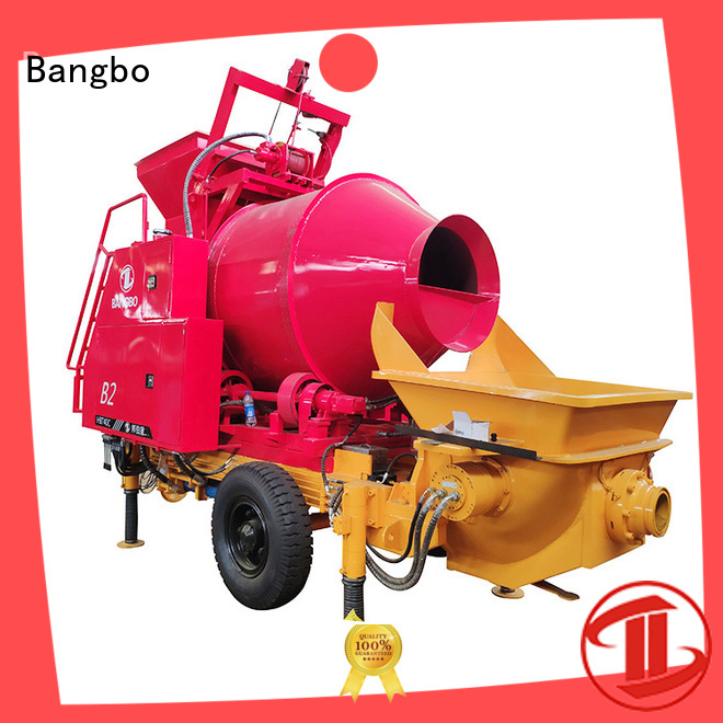 Bangbo Professional concrete mixer machine with pump manufacturer for construction industry