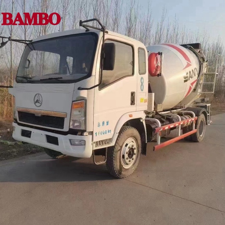 China trade old used 6 cubic meters cement concrete mixer truck machinery for sale